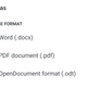 Google Docs can save files in PDF format for you.